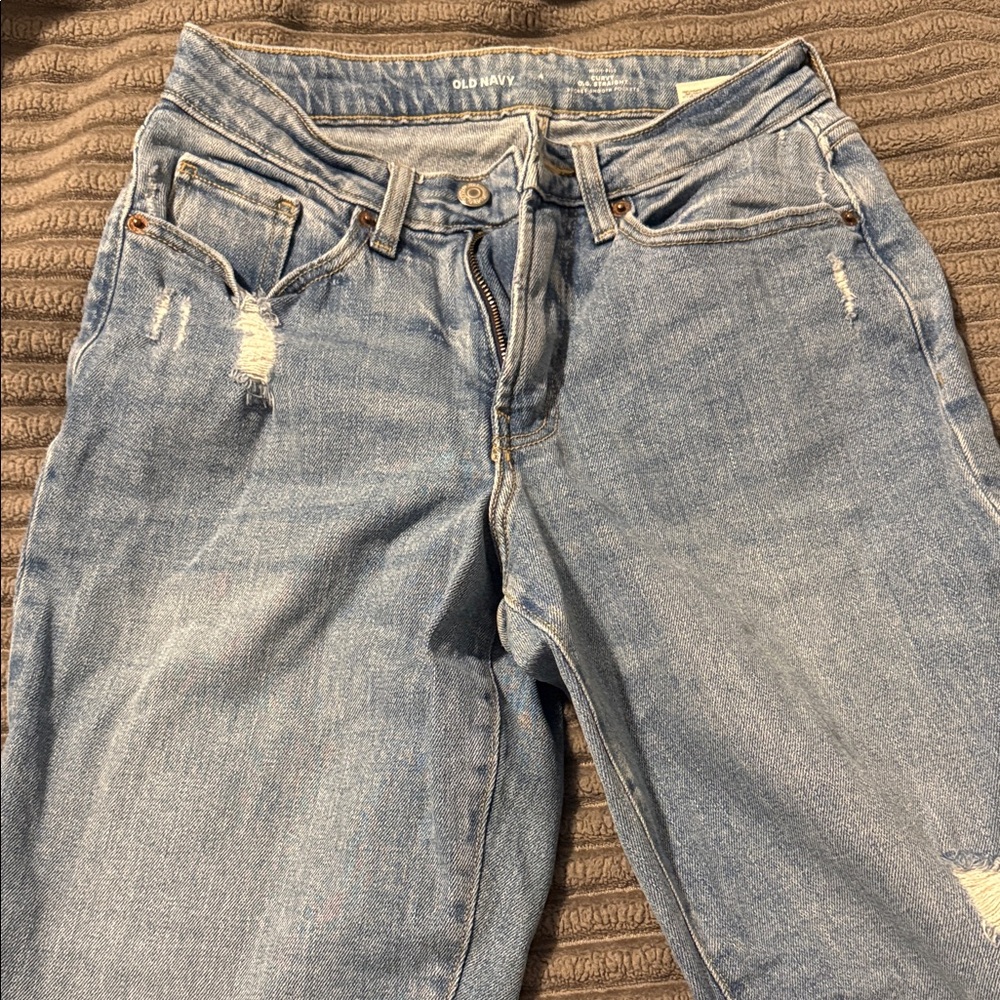 Old Navy Women's Light Blue Boyfriend Jeans